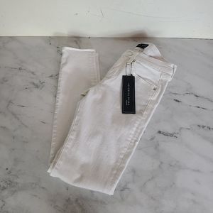Veronica Beard Midrise Brooke Skinny White Jeans 26 NWT